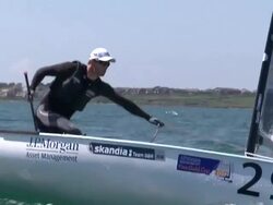 Ben Ainslie sailing training 30th May 2012 News Clip
