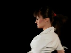 Woman dancing Stock Footage