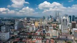 Clouds time lapse at Kuala Lumpur City. Stock Footage