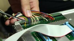 Engineer work with industrial part Stock Footage