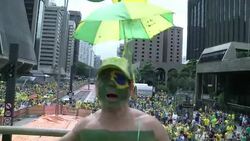 CLEAN : One million demonstrate against Brazils president: police News Clip