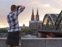Photographer Cologne Stock Footage