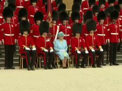 Queen & Grenadier Guards Family Photograph News Clip