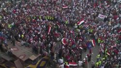 Thousands gather in Tahrir Square to urge president Morsi to step down News Clip