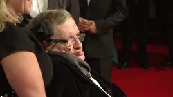 Stephen Hawking On The Red Carpet News Clip