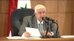 AP coverage of Syrian FM condemning Arab League News Clip