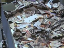 Recycle, recycling, landfill, garbage, environment, waste, dump, trash Stock Footage