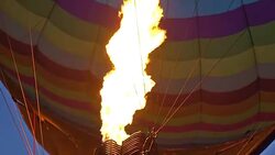 Hot Air Balloon Inflating Stock Footage