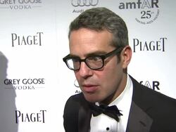 INTERVIEW: Andy Cohen on how he feels about Dame Elizabeth Taylor's work in the fight against AIDS at the amfAR's Inspiration Gala at Los Angeles CA.  Stock Footage