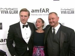 Teddy Sears, Kevin Robert Frost at amfAR's Inspiration Gala Los Angeles Stock Footage