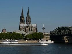 General View Of Cologne Stock Footage