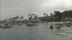 Drone aerial views of Phi Phi island News Clip