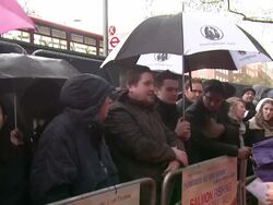 ATMOSPHERE: at Salmon Fishing In The Yemen European Premiere at ODEON Kensington on April 10, 2012 in London, England. Stock Footage
