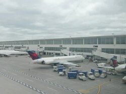 Detroit Metro Airport Ranks 12 in North America Stock Footage