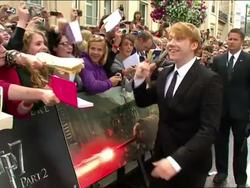 Rupert Grint at the Harry Potter Premier News Clip