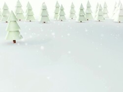 Snow forest. Loop Stock Footage