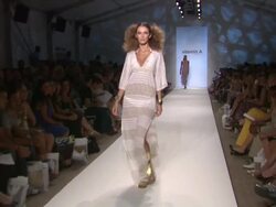 MBFW Miami Swim 2010 Collection - Vitamin A - Runway Stock Footage