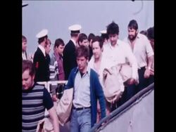 SYND 21 9 76 AFTERMATH OF THE SINKING OF RN FITTLETON IN NORTH SEA News Clip