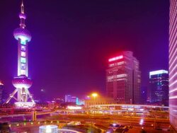 Night Shanghai. Stock Footage