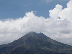 Bali volcano Stock Footage