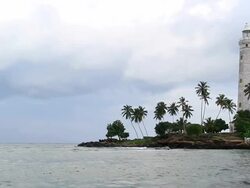 Dondra Head Lighthouse Stock Footage