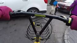 GO PRO POV bike cycling through traffic News Clip