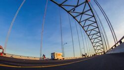 Portland Bridge Pedal Stock Footage