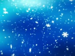 Loopable snowflakes with blue background Stock Footage
