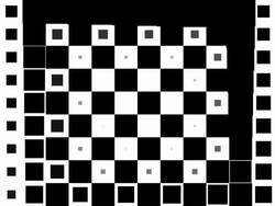CHESSBOARD PATTERN : black squares, spiral progress, finally disappear (TRANSITION) Stock Footage