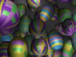 (Loop) Falling Easter Eggs Stock Footage