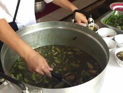 scoop of food Stock Footage