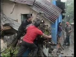 A'math of floods, landslides in Guatemala, El Salvador News Clip