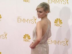 Taylor Schilling - 66th Primetime Emmy Awards - Arrivals Stock Footage