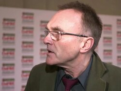 INTERVIEW - Danny Boyle on being at the awards, the feel good factor of the Olympics, not being interested in directing a 'Bond' film at The Jameson Empire Awards - Arrivals at Grosvenor House, on March 24, 2013 in London, England (Footage by WireImage Vid Stock Footage