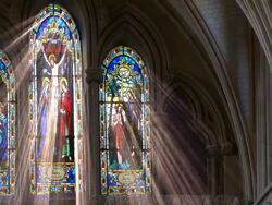 Stained Glass Light Rays Stock Footage