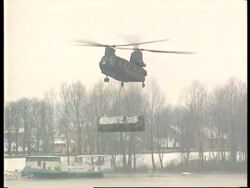 Croatia - Pontoon Bridge Construction News Clip