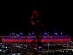 2012 Olympic Closing Ceremony at Olympic Stadium on August 12, 2012 in London, England, Restriction to read: UK Broadcast OUT (Footage by WireImage Video/Getty Images) Stock Footage