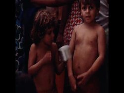 SYND 5 7 79 RED CROSS WORKERS HANDING OUT FOOD TO REFUGEES News Clip