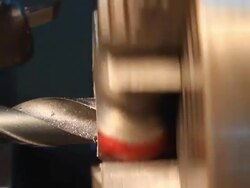 Operating the Industrial Lathe Stock Footage