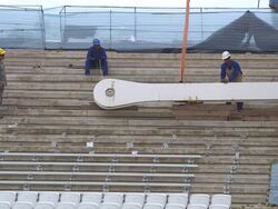 Construction At Arena De Sao Paulo Continues Stock Footage