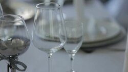 Decorated Wedding table - Stock Footage Stock Footage