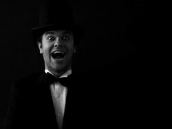 Laughing Magician Stock Footage