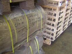 Oxfam Aid Warehouse for Typhoon Haiyan Relief Effort News Clip