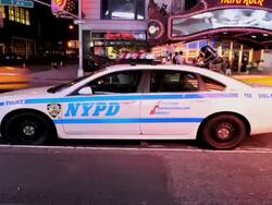 TIME LAPSE, NYPD Police, Times Square Stock Footage
