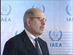 UN nuclear watchdog meets; bites from El Baradei and Iranian spox News Clip