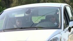 Guests arrive at Thiagoâ€™s wedding in Barcelona. The Barcelona football player get married Julia Vigas Stock Footage
