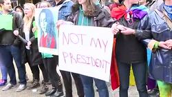Protest Against Donald Trump's Inaugeration News Clip