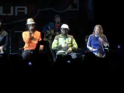 Black Eyed Peas Live Performance and Press Conference Announcing The 6th Annual Honda Civic Tour Stock Footage