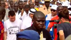 CLEAN : Messi visists Senegal for anit malaria News Clip