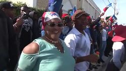 CELAN : Haitian community protests Trump in Mar a Lago News Clip
